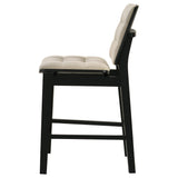 Redbridge Cream/Black Velvet Upholstered Counter Chair (Set of 2) by Coaster at Eve Furniture