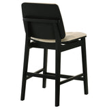Redbridge Cream/Black Velvet Upholstered Counter Chair (Set of 2) by Coaster at Eve Furniture