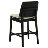 Redbridge Cream/Black Velvet Upholstered Counter Chair (Set of 2) by Coaster at Eve Furniture