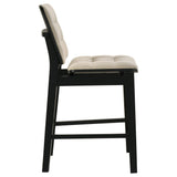 Redbridge Cream/Black Velvet Upholstered Counter Chair (Set of 2) by Coaster at Eve Furniture