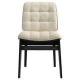 Redbridge Cream/Black Velvet Upholstered Side Chair (Set of 2) by Coaster at Eve Furniture