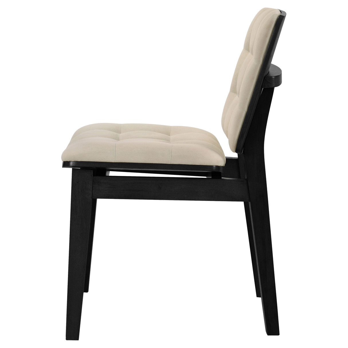 Redbridge Cream/Black Velvet Upholstered Side Chair (Set of 2) by Coaster at Eve Furniture