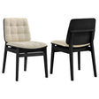 Redbridge Cream/Black Velvet Upholstered Side Chair (Set of 2) by Coaster at Eve Furniture