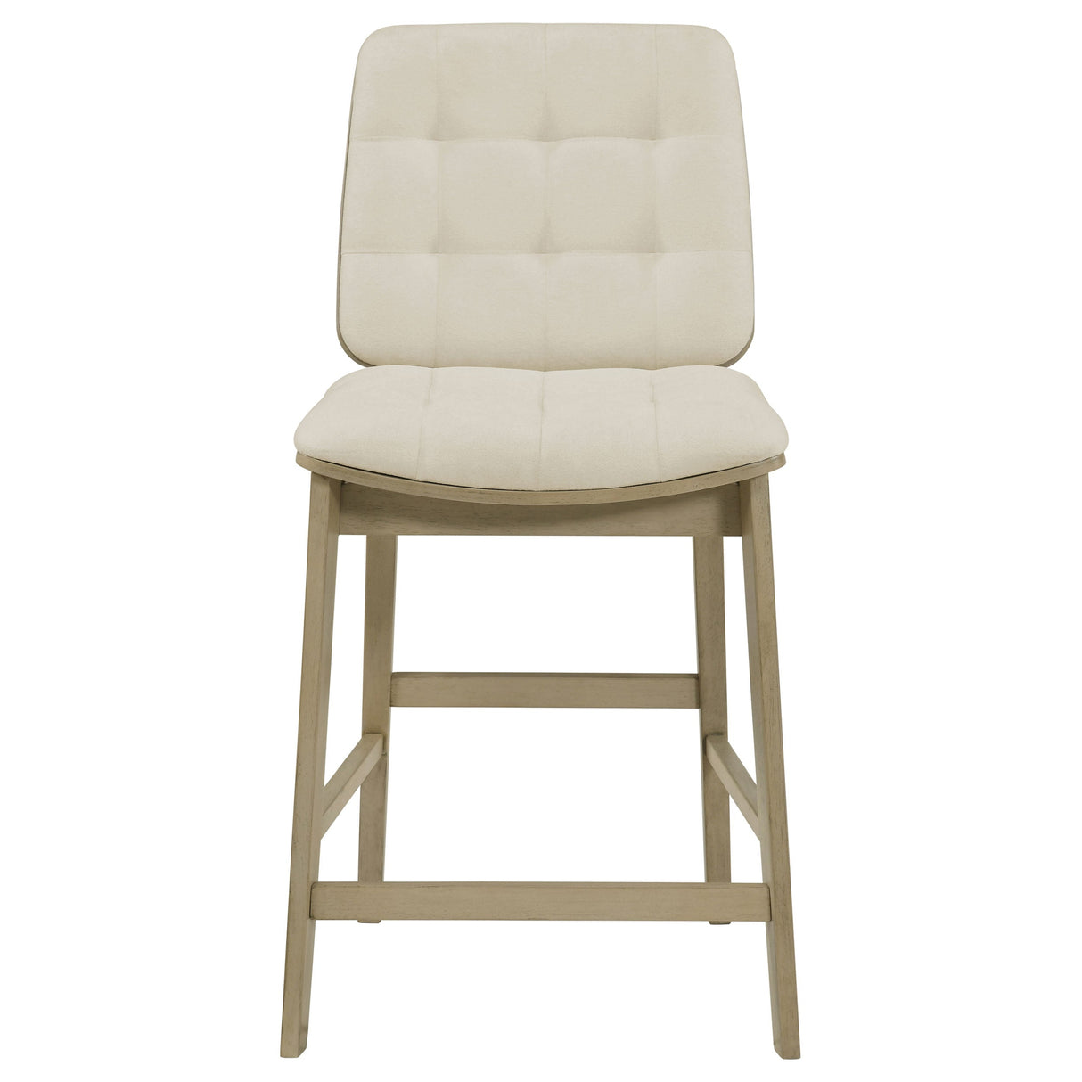 Redbridge Cream/Natural Oak Velvet Upholstered Counter Chair (Set of 2) by Coaster at Eve Furniture