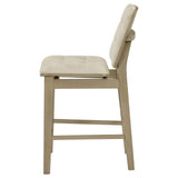 Redbridge Cream/Natural Oak Velvet Upholstered Counter Chair (Set of 2) by Coaster at Eve Furniture