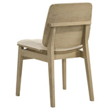 Redbridge Cream/Natural Oak Velvet Upholstered Side Chair (Set of 2) by Coaster at Eve Furniture
