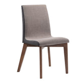 Redbridge Gray/Natural Walnut Upholstered Side Chairs, Set of 2 by Coaster at Eve Furniture