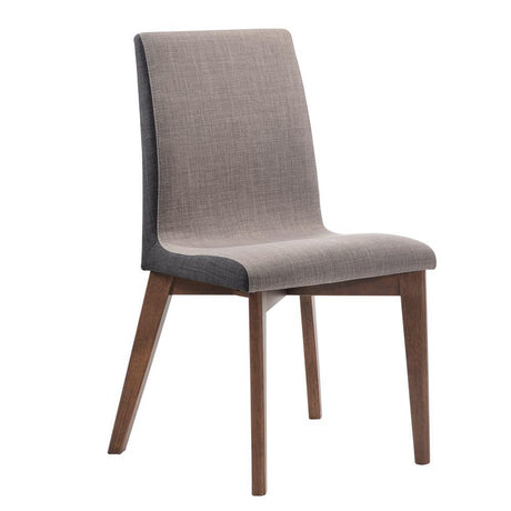 Redbridge Gray/Natural Walnut Upholstered Side Chairs, Set of 2 by Coaster at Eve Furniture