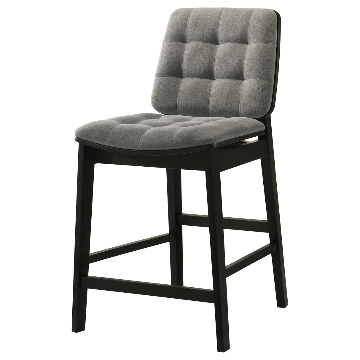 Redbridge Grey/Black Velvet Upholstered Counter Chair (Set of 2) by Coaster at Eve Furniture