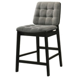 Redbridge Grey/Black Velvet Upholstered Counter Chair (Set of 2) by Coaster at Eve Furniture