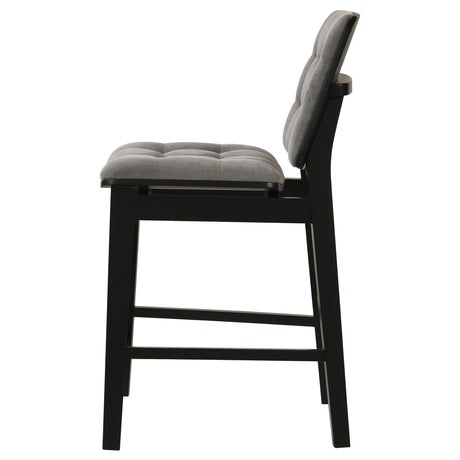 Redbridge Grey/Black Velvet Upholstered Counter Chair (Set of 2) by Coaster at Eve Furniture
