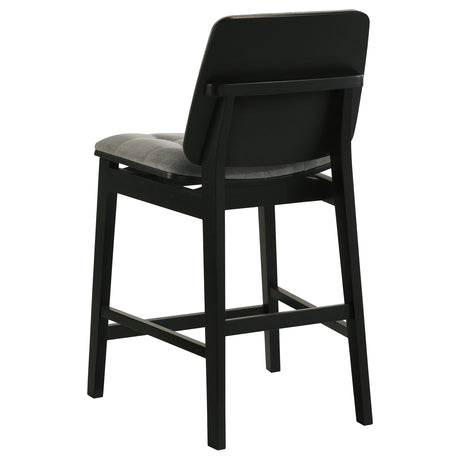 Redbridge Grey/Black Velvet Upholstered Counter Chair (Set of 2) by Coaster at Eve Furniture
