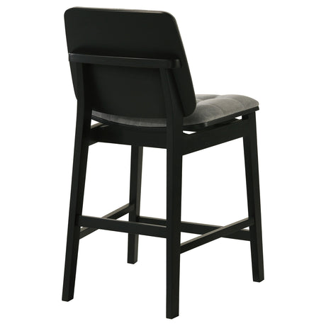 Redbridge Grey/Black Velvet Upholstered Counter Chair (Set of 2) by Coaster at Eve Furniture