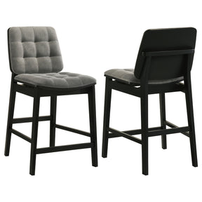 Redbridge Grey/Black Velvet Upholstered Counter Chair (Set of 2) by Coaster at Eve Furniture
