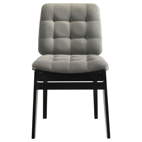 Redbridge Grey/Black Velvet Upholstered Side Chair (Set of 2) by Coaster at Eve Furniture
