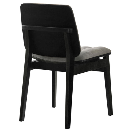 Redbridge Grey/Black Velvet Upholstered Side Chair (Set of 2) by Coaster at Eve Furniture