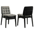 Redbridge Grey/Black Velvet Upholstered Side Chair (Set of 2) by Coaster at Eve Furniture