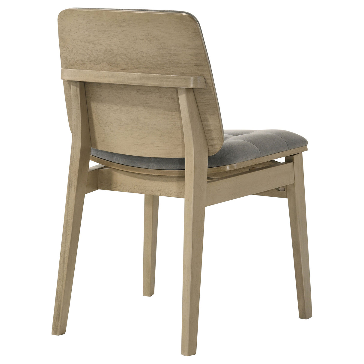 Redbridge Grey/Natural Oak Velvet Upholstered Side Chair (Set of 2) by Coaster at Eve Furniture