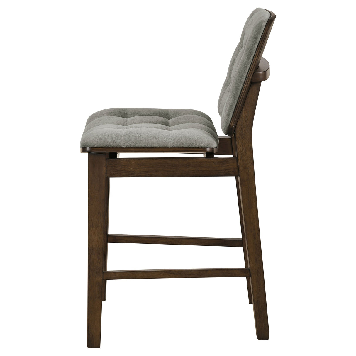 Redbridge Grey/Walnut Velvet Upholstered Counter Chair (Set of 2) by Coaster at Eve Furniture