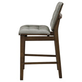 Redbridge Grey/Walnut Velvet Upholstered Counter Chair (Set of 2) by Coaster at Eve Furniture
