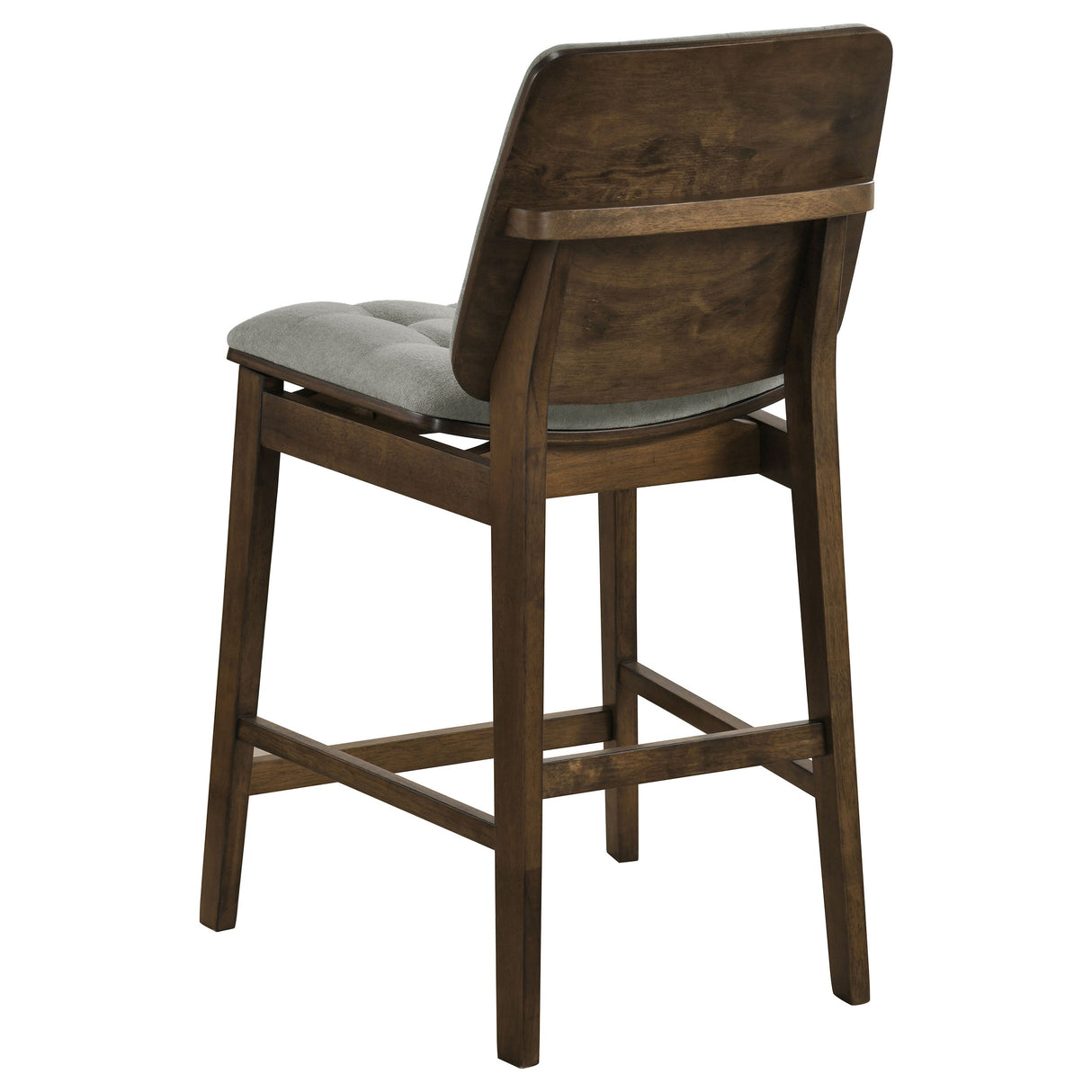 Redbridge Grey/Walnut Velvet Upholstered Counter Chair (Set of 2) by Coaster at Eve Furniture
