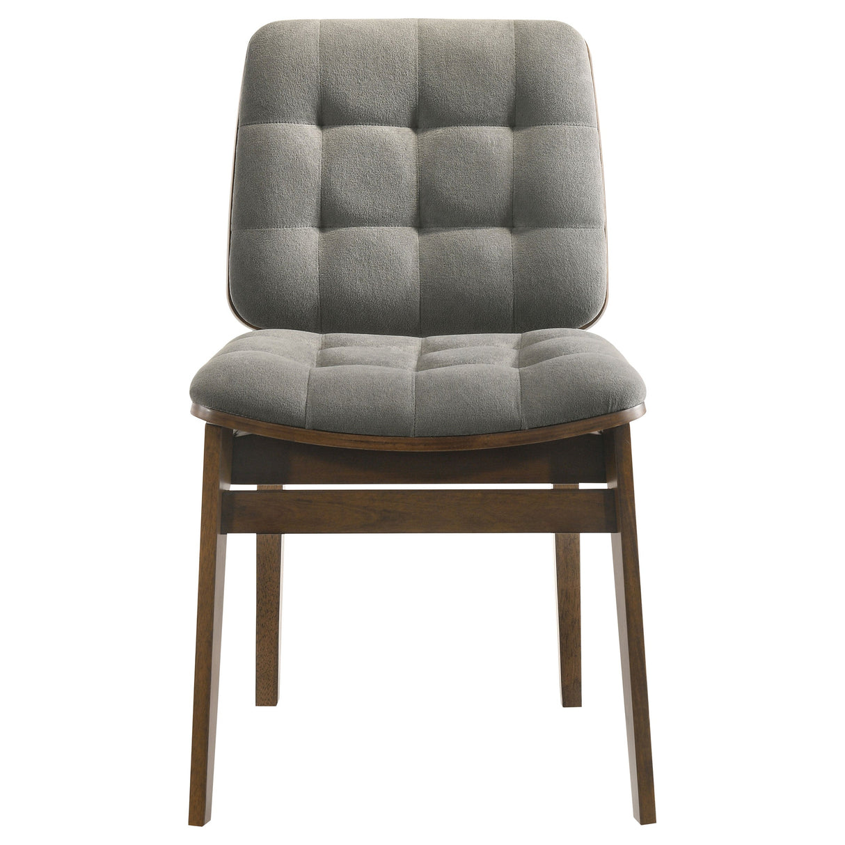Redbridge Grey/Walnut Velvet Upholstered Side Chair (Set of 2) by Coaster at Eve Furniture