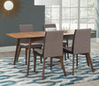 Redbridge Natural Walnut/Gray 5-Piece Dining Set by Coaster at Eve Furniture