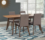 Redbridge Natural Walnut/Gray 5-Piece Dining Set by Coaster at Eve Furniture