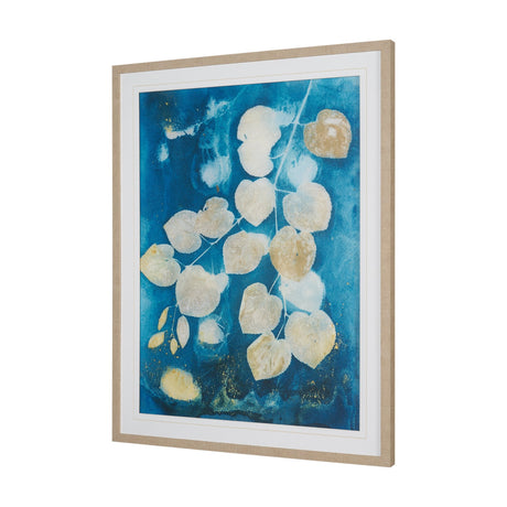 Redbud River by Liz St. Andre Hand-Embellished Textured Framed Artwork Matted under Glass by Mercana at Eve Furniture