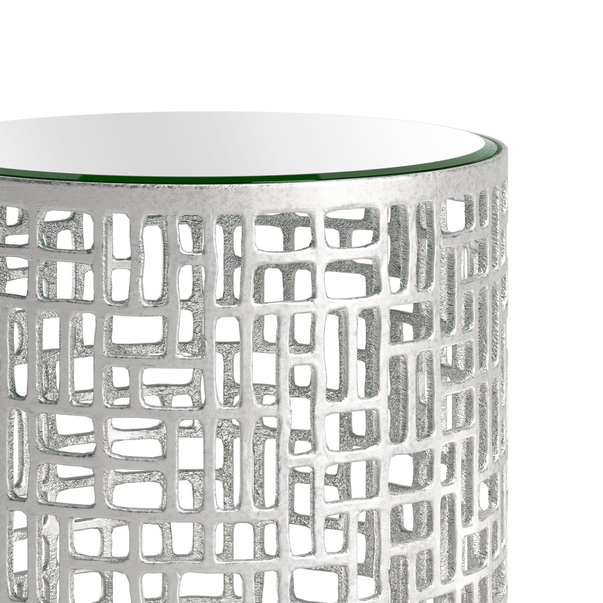 Reden Silver Side Table Set (2-Piece) by Zuomod at Eve Furniture
