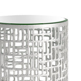 Reden Silver Side Table Set (2-Piece) by Zuomod at Eve Furniture