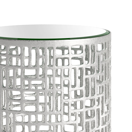Reden Silver Side Table Set (2-Piece) by Zuomod at Eve Furniture