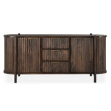 Redford 3 Drawer 2 Door Cabinet - Bark Brown by Classic Home at Eve Furniture