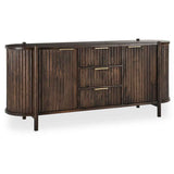 Redford 3 Drawer 2 Door Cabinet - Bark Brown by Classic Home at Eve Furniture