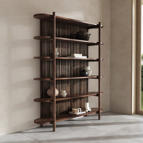 Redford Bookcase - Bark Brown by Classic Home at Eve Furniture