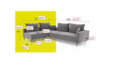 Redford Sectional Beige by ESF Furniture at Eve Furniture