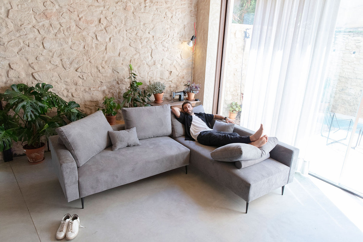 Redford Sectional Grey by ESF Furniture at Eve Furniture