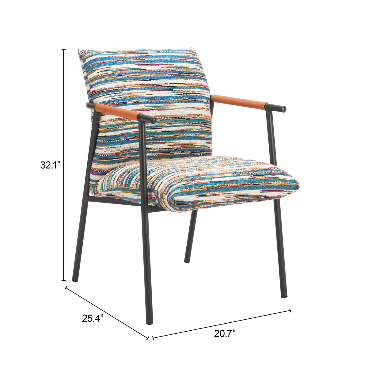 Reduga Multicolor Dining Chair by Zuomod at Eve Furniture