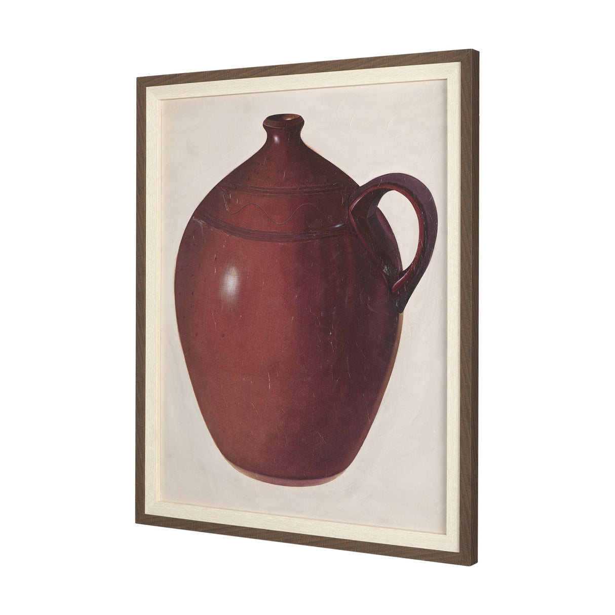 Redware Jug by Mercana Studio a Hand Embellished Textured Framed Art Photograph by Mercana at Eve Furniture