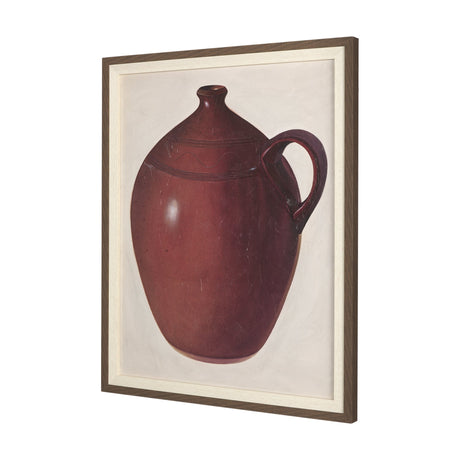 Redware Jug by Mercana Studio a Hand Embellished Textured Framed Art Photograph by Mercana at Eve Furniture