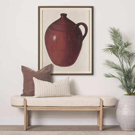Redware Jug by Mercana Studio a Hand Embellished Textured Framed Art Photograph by Mercana at Eve Furniture