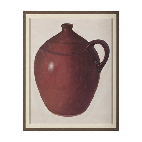 Redware Jug by Mercana Studio a Hand Embellished Textured Framed Art Photograph by Mercana at Eve Furniture