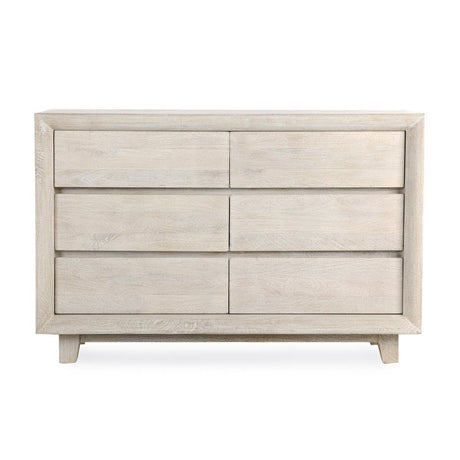 Reece Seashell White 6 Drawer Dresser by Classic Home at Eve Furniture