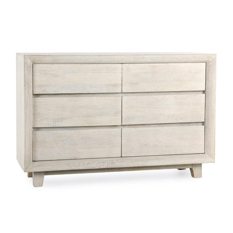 Reece Seashell White 6 Drawer Dresser by Classic Home at Eve Furniture