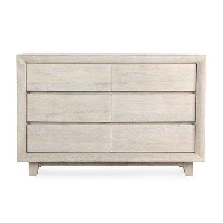 Reece 6 Drawer Dresser - Seashell White by Classic Home at Eve Furniture