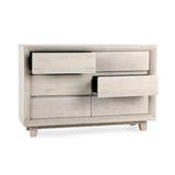 Reece 6 Drawer Dresser - Seashell White by Classic Home at Eve Furniture
