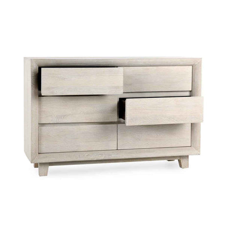 Reece 6 Drawer Dresser - Seashell White by Classic Home at Eve Furniture