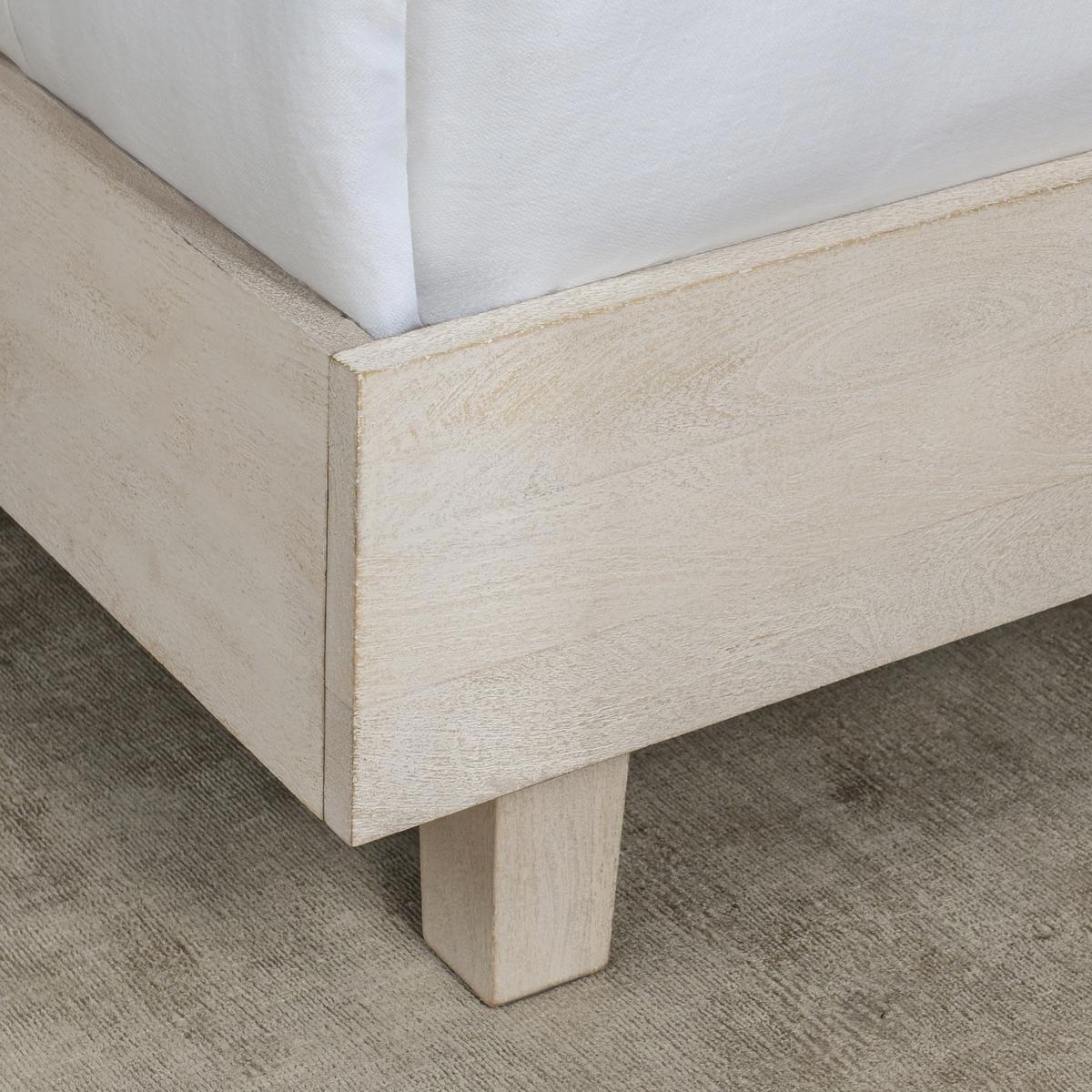 Reece Bed - Seashell White by Classic Home at Eve Furniture