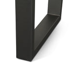 Reed 79" Dining Table in Light Sequoia with Gunmetal Legs by Home Trends & Design at Eve Furniture