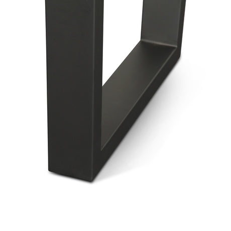 Reed 79" Dining Table in Light Sequoia with Gunmetal Legs by Home Trends & Design at Eve Furniture
